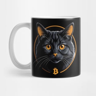 Bitcoin black cat Mug